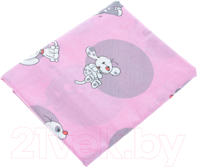 Комплект постельный для малышей Фея Наши друзья 6 (розовый)