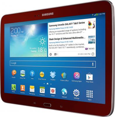 Планшет Samsung Galaxy Tab 3 10.1 GT-P5200 (16GB 3G Red) - общий вид