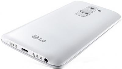 Смартфон LG G2 16Gb / D802 (белый) - нижняя и задняя панели