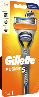 Бритвенный станок Gillette Fusion (+ 1 кассета)