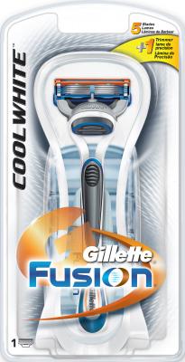Бритвенный станок Gillette Fusion CoolWhite (+ 1 кассета) - общий вид