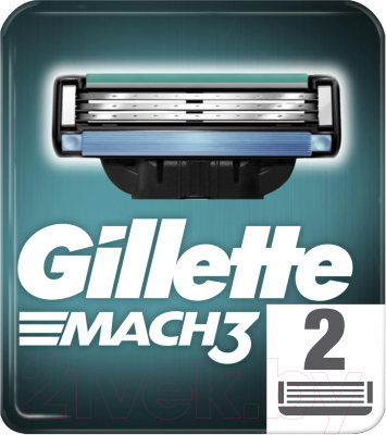 Набор сменных кассет Gillette Mach3 (2шт)