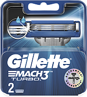 Набор сменных кассет Gillette Mach3 Turbo (2шт) - 