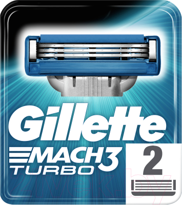 Набор сменных кассет Gillette Mach3 Turbo (2шт)
