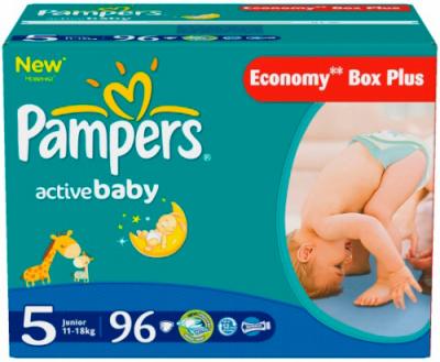 Подгузники детские Pampers Active Baby 5 Junior (96шт) - общий вид