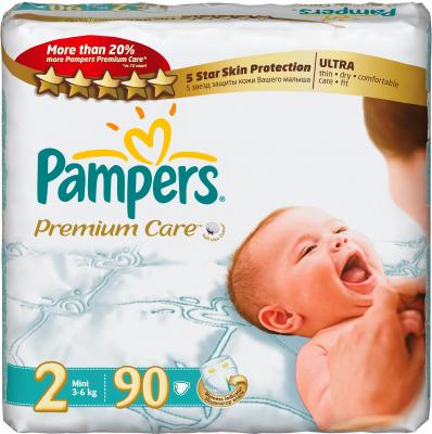 Подгузники детские Pampers Premium Care 2 Mini Jumbo Pack (90шт) - общий вид