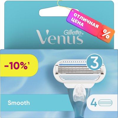 Набор сменных кассет Gillette Venus (4шт) - 