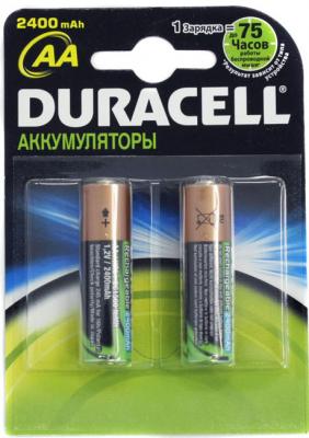 Комплект аккумуляторов Duracell HR6 (2шт, 2400mAh) - общий вид