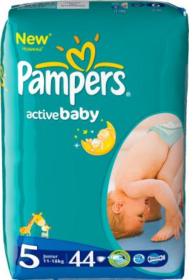 Подгузники детские Pampers Active Baby 5 Junior Value Pack (44шт, 11-18 кг) - общий вид