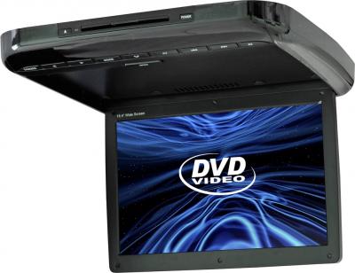 Потолочный монитор Intro JS-1542 DVD - общий вид (черный)