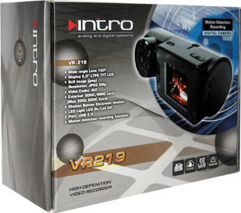 Автомобильный видеорегистратор Intro VR-219 - коробка