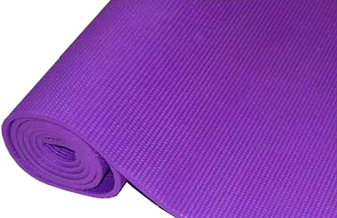 Коврик для йоги и фитнеса No Brand YM-4 (фиолетовый) - общий вид