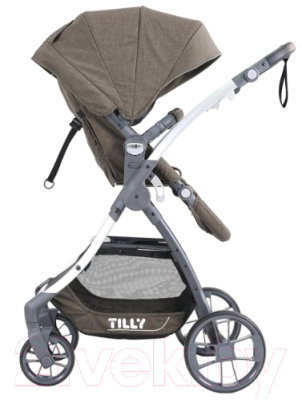 Детская прогулочная коляска Baby Tilly Cross T-171 (коричневый)