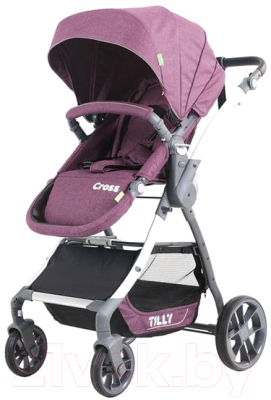 Детская прогулочная коляска Baby Tilly Cross T-171 (фиолетовый)
