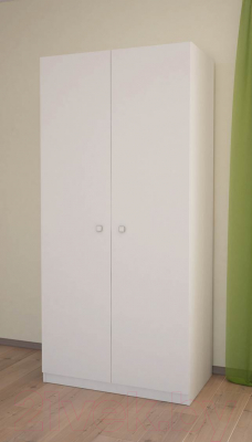 Шкаф Polini Kids Simple двухсекционный (белый)