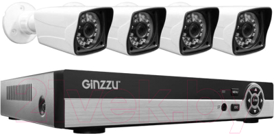 Комплект видеонаблюдения Ginzzu HK-445D