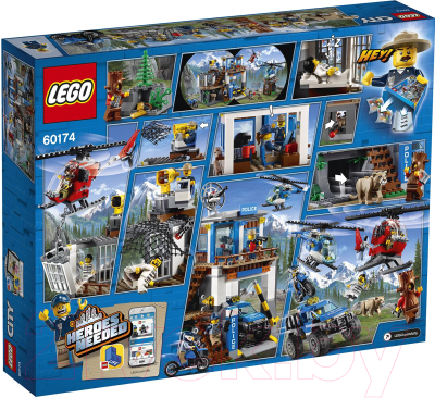 Конструктор Lego City Police Полицейский участок в горах 60174