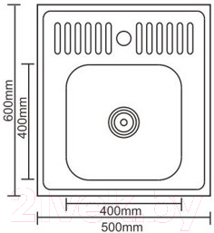 Мойка кухонная Ledeme L75060