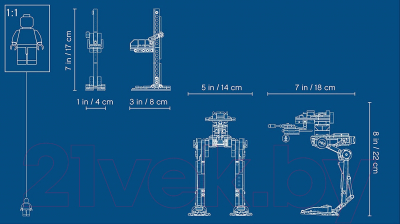 Конструктор Lego Star Wars TM Вездеход AT-ST Первого Ордена 75201