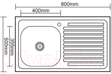 Купить Мойка кухонная Ledeme L98050-R  