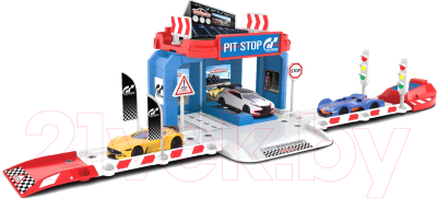 Паркинг игрушечный Dickie Majorette Creatix Gran Turismo с машинкой / 212050002
