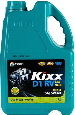 Моторное масло Kixx D1 RV 5W40 / L2013360K1 (6л)