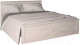 Двуспальная кровать Интерлиния Лима ЛМ-К 160 (дуб корабельный белый) - 