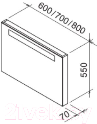 Зеркало Ravak Classic 70 / X000000954 (капучино)