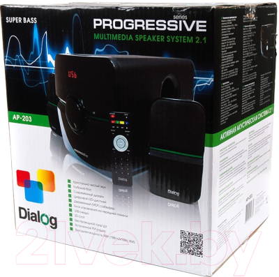Мультимедиа акустика Dialog Progressive AP-203 (черный)