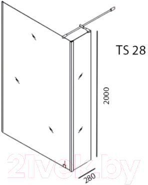 Душевая стенка Kolpa-San Terra Open TS 120