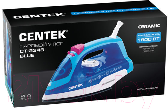 Утюг Centek CT-2348 (голубой) — фото 7