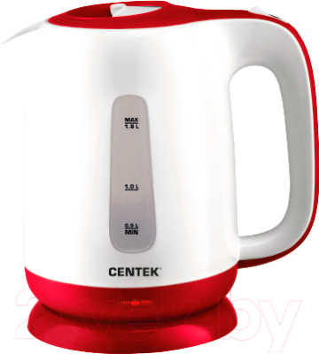 Электрочайник Centek CT-0044   (белый/красный)