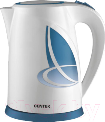 Электрочайник Centek CT-0045 (белый/голубой)