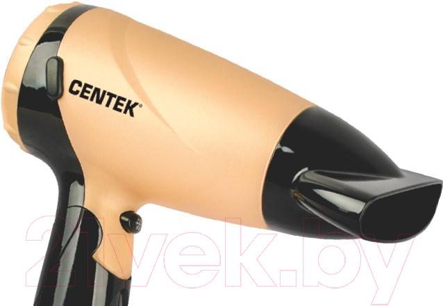 Компактный фен Centek CT-2209 BLG (черный/золото) — фото 2
