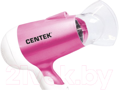 Компактный фен Centek CT-2233 (розовый/белый)