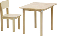 Комплект мебели с детским столом Polini Kids Simple 105 S (натуральный) - 