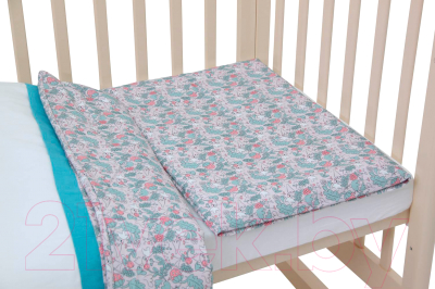 Комплект постельный для малышей Polini Kids Disney Последний богатырь (принцесса/голубой)