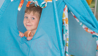 Детский вигвам Polini Kids Жираф (голубой)