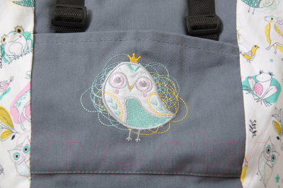 Эрго-рюкзак Polini Kids Disney Последний богатырь с вышивкой (лес/серый)