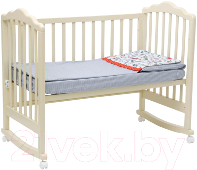 Комплект постельный для малышей Polini Kids Кантри 3 (120x60, красный)