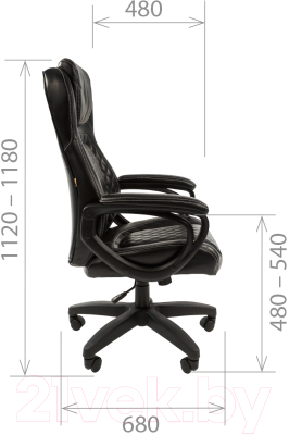 Кресло офисное Chairman 432 (экокожа/черный)