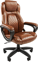 Кресло офисное Chairman 432 (экопремиум, коричневый) - 