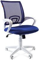 Кресло офисное Chairman 696 (TW-10/TW-05 белый/синий) - 