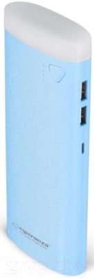 Портативное зарядное устройство Esperanza Fermion 10000mAh / EMP114B (голубой)