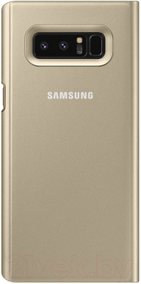 Чехол-книжка Samsung Clear View Standing Cover для Note8 / EF-ZN950CFEGRU (золото)