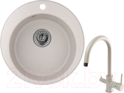 

Мойка кухонная Granula, GR-4801 + смеситель Spring 35-09L