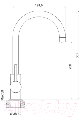 Комплект сантехники GRANULA GR-5050 + смеситель Spring 35-09L (брют)