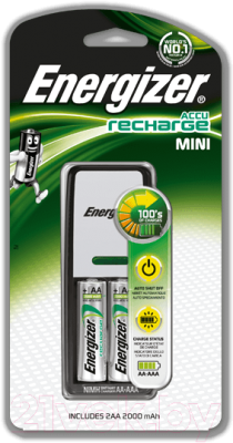 Зарядное устройство для аккумуляторов Energizer Mini Charger + 2 аккумулятора ААА
