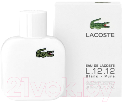 Туалетная вода Lacoste L.12.12. Blanc Pure Pour Homme (50мл)