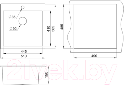 Комплект сантехники GRANULA GR-5102 + смеситель Yota 25-03L (арктик)